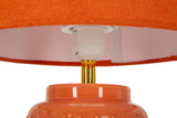 LAMPADA DA TAVOLO SQUARE ARANCIONE CM Ø 28X44