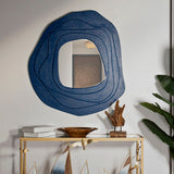 SPECCHIO DA MURO DALIA BLU CM 90X4X97