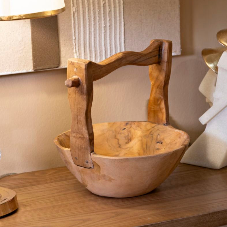 S/TASCHE TIMBO IN TEAK RICICLATO CM 32X25X27 (PEZZI UNICI - NON RIP. IN SERIE)