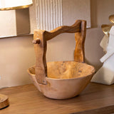 S/TASCHE TIMBO IN TEAK RICICLATO CM 32X25X27 (PEZZI UNICI - NON RIP. IN SERIE)