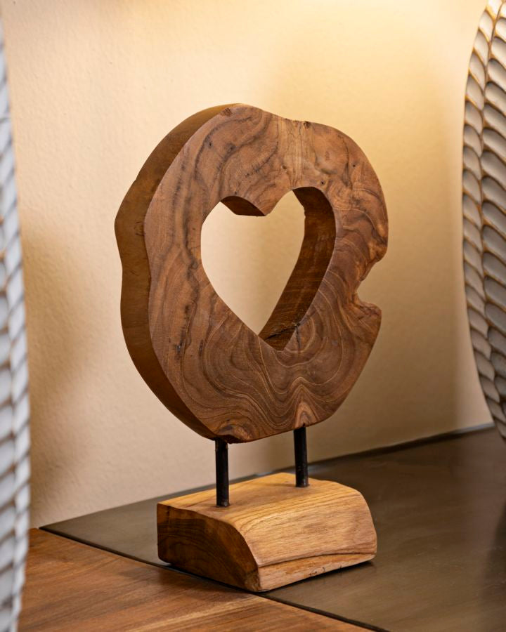 SCULTURA HASI IN TEAK RIC. CM 20X10X28  (PEZZI UNICI - NON RIP. IN SERIE)