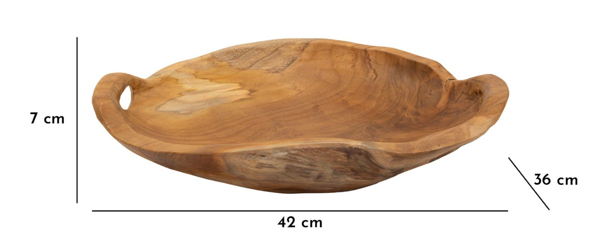 S/TASCHE WAHAN IN TEAK RICICLATO CM  42X36X7 (PEZZI UNICI - NON RIP. IN SERIE)
