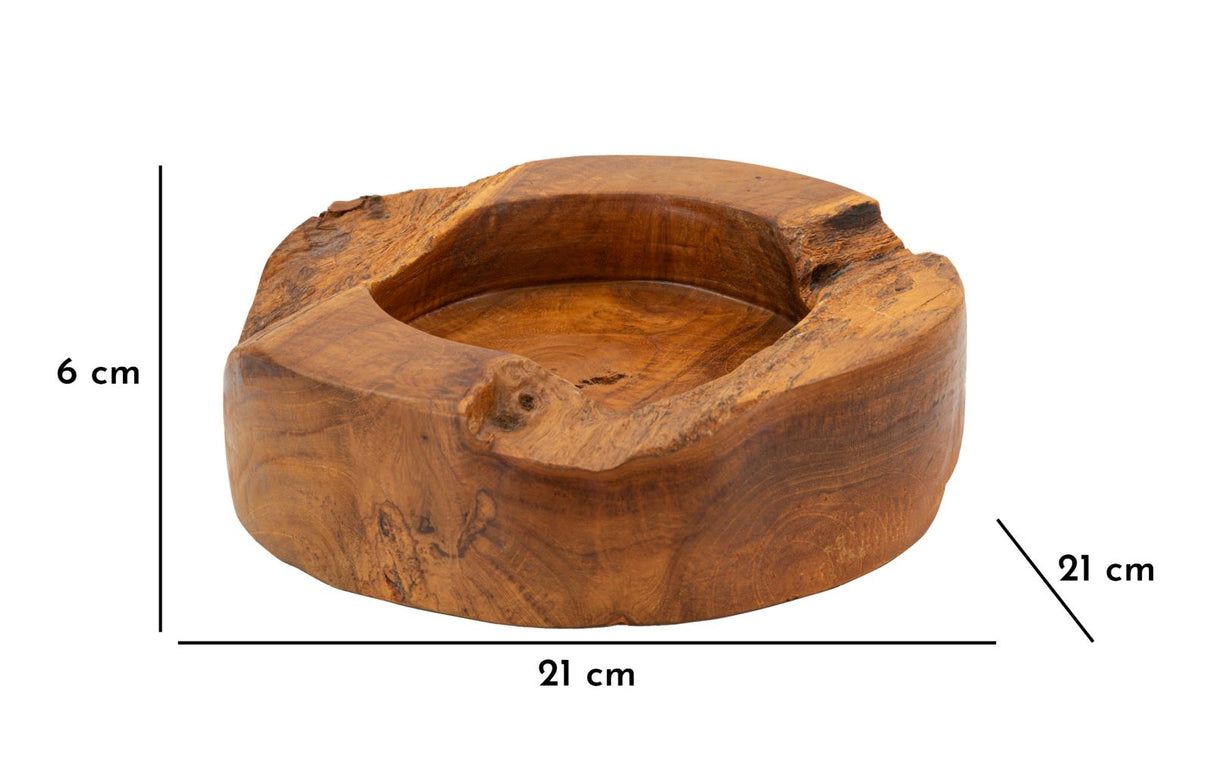 S/TASCHE ERUSI PLUS IN TEAK RIC.CM Ø 21X6 (PEZZI UNICI - NON RIP. IN SERIE)