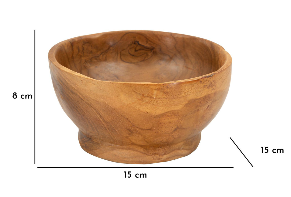 S/TASCHE BUTOT IN TEAK RIC. CM Ø 15X8  (PEZZI UNICI - NON RIP. IN SERIE)