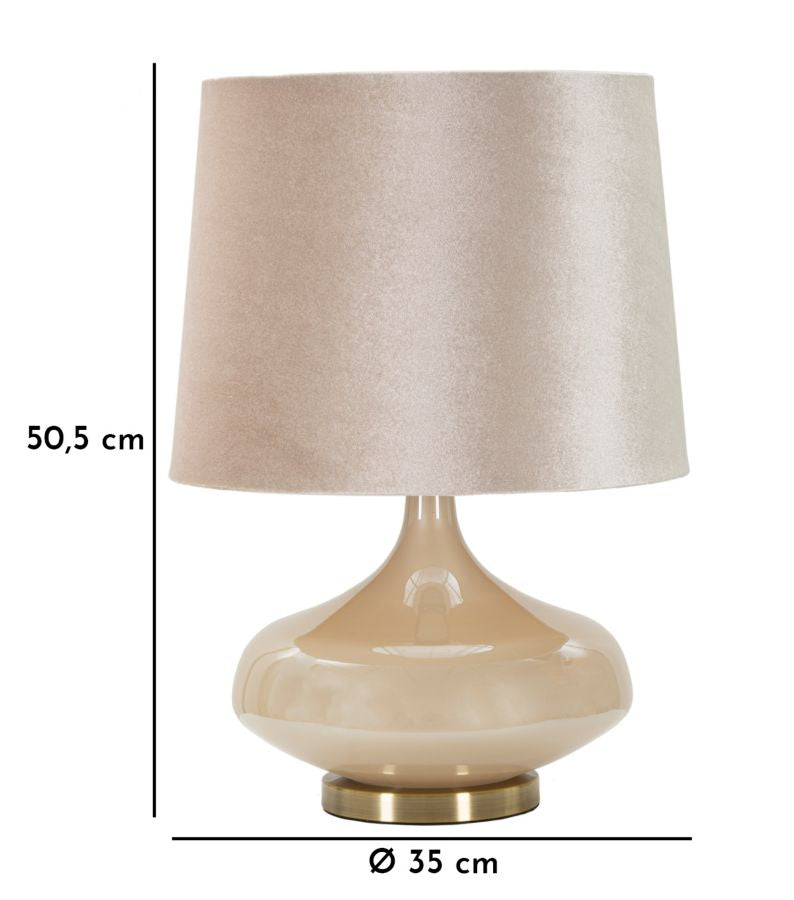 LAMPADA DA TAVOLO PERLY ROUND CM Ø 35X50