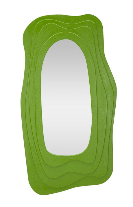 SPECCHIO DA MURO DAFNE VERDE CM 90X4X165