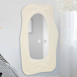 SPECCHIO DA MURO DAFNE BIANCO CM 90X4X165