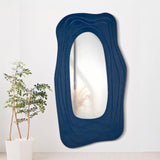 SPECCHIO DA MURO DAFNE BLU CM 90X4X165