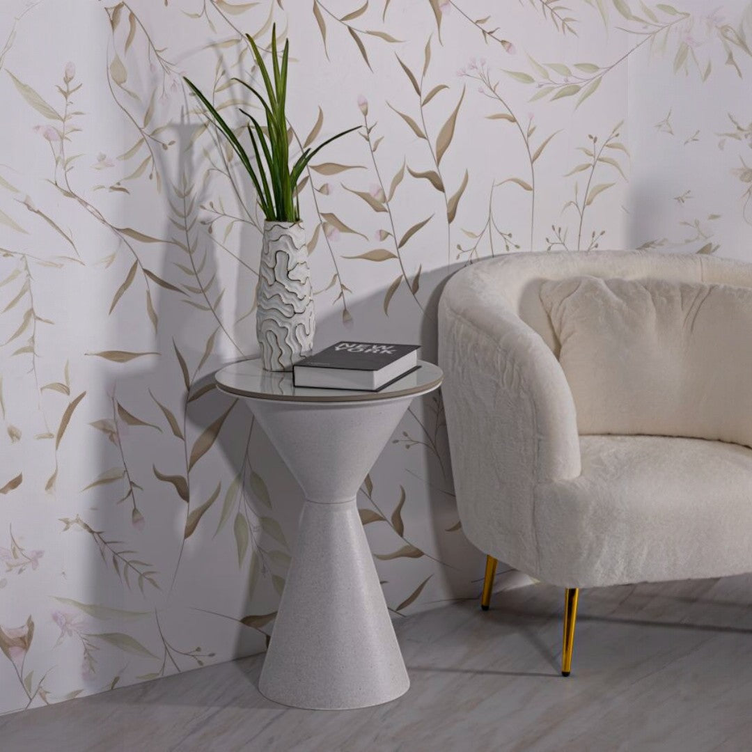 TAVOLINETTO WHITE DOUBLE CM Ø 44,5x63