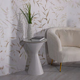 TAVOLINETTO WHITE DOUBLE CM Ø 44,5x63