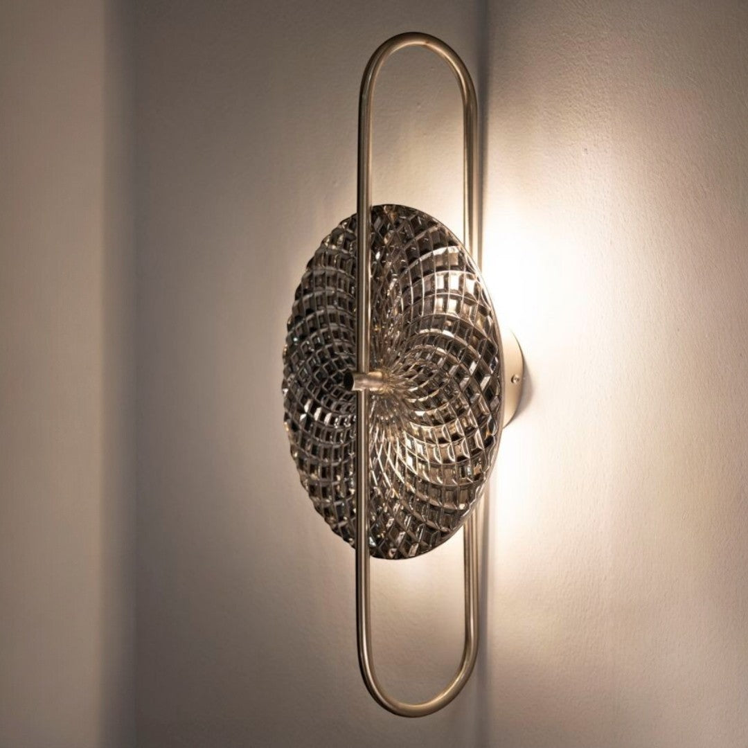 LAMPADA DA MURO SILVERY CM 28X15X54