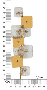 LAMPADA DA MURO GLASSY CM 24X13X76