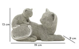 GATTO SPARKY CON CUCCIOLO CM 19X9X13