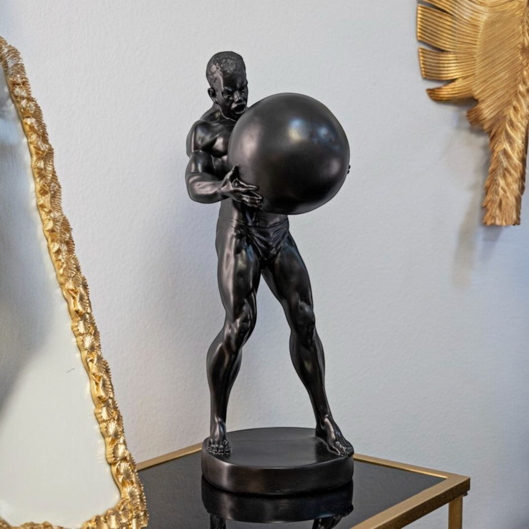 STATUETTA ATLAS CM 18,5X20,5X43,5