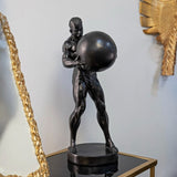 STATUETTA ATLAS CM 18,5X20,5X43,5