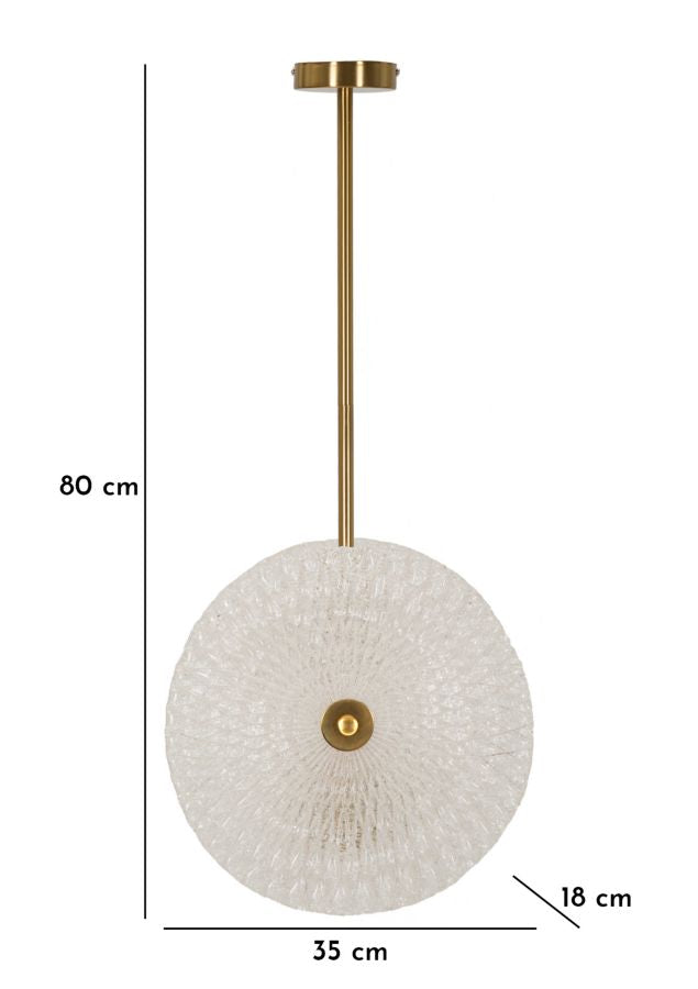 LAMPADARIO GLASS CM 35X18X80
