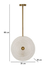 LAMPADARIO GLASS CM 35X18X80