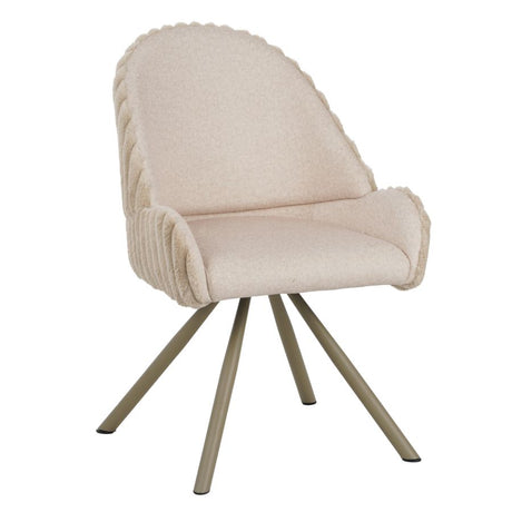 SEDIA STOCCOLMA -A-CREMA SET 2 PZ CM 58X53X85