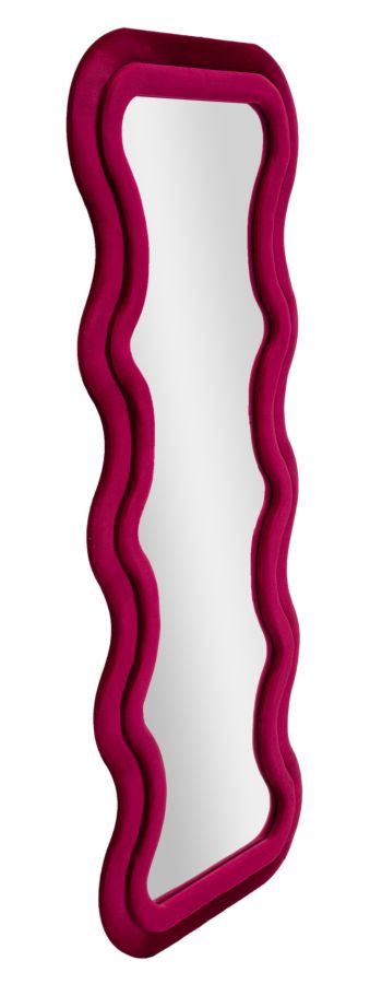 SPECCHIO DA MURO EMILY VELLUTO FUXIA - FERRETTI