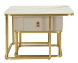 TAVOLI DA CAFFE' BEAUTY COPPIA CM 70X70X48-50X50X43,5