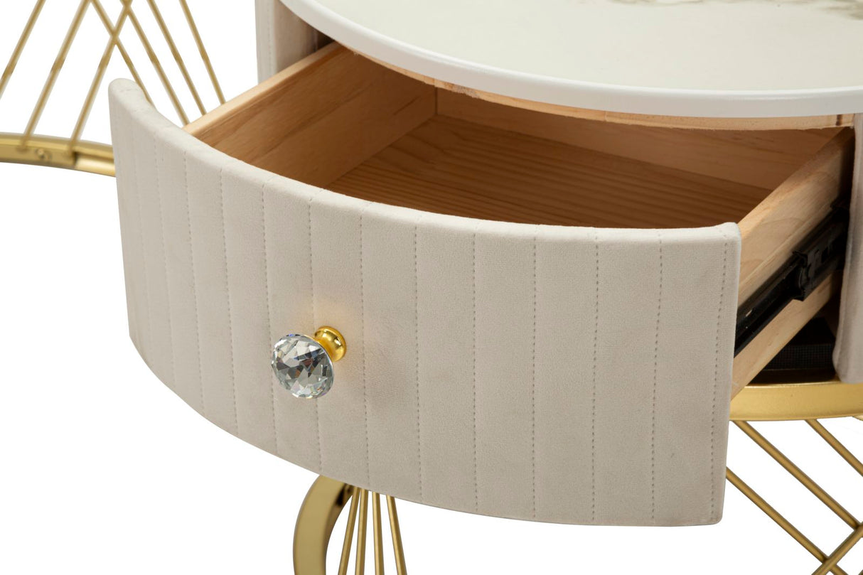 TAVOLI DA CAFFE' VOTIX COPPIA CM Ø 70X48-50X43,5