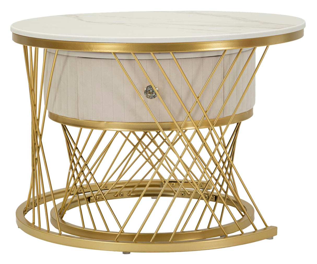 TAVOLI DA CAFFE' VOTIX COPPIA CM Ø 70X48-50X43,5