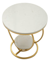 TAVOLINETTO HEART ORO CM Ø 40X45,5