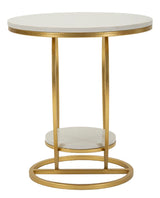 TAVOLINETTO HEART ORO CM Ø 40X45,5