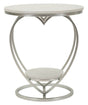 TAVOLINETTO HEART ARGENTO CM Ø 40X45
