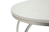 TAVOLINETTO HEART ARGENTO CM Ø 40X45,5