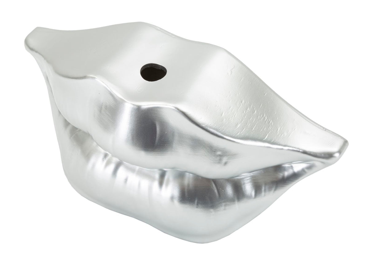VASO MOUTH LIP SILVER CM 23X8X12