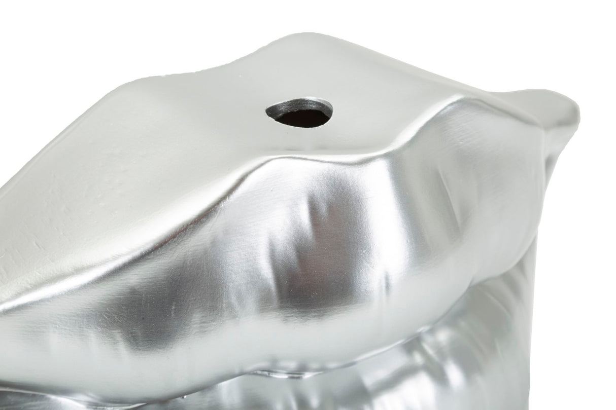 VASO MOUTH LIP SILVER CM 23X8X12