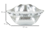 VASO MOUTH LIP SILVER CM 23X8X12