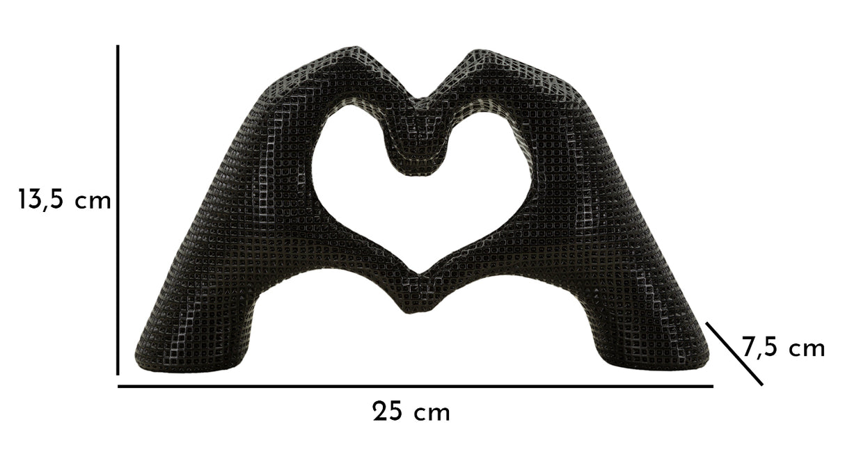 SCULTURA LOVER BLACK CM 25X7,5X13,5