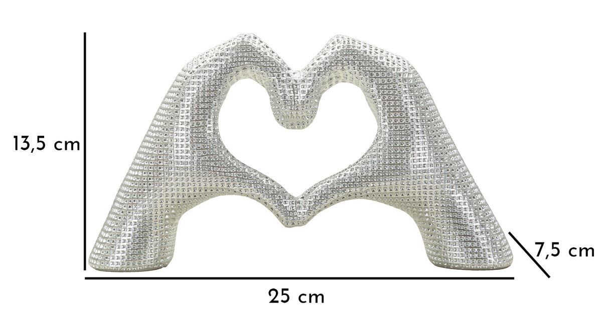 SCULTURA LOVER SILVER CM 25X7,5X13,5