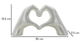 SCULTURA LOVER SILVER CM 25X7,5X13,5