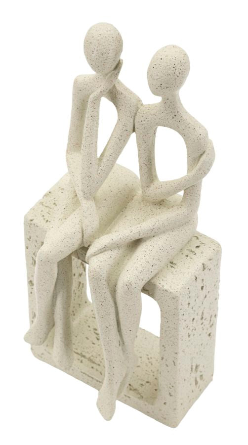 STATUETTA COPPIA STONS CM 11,5X9X25