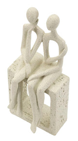 STATUETTA COPPIA STONS CM 11,5X9X25