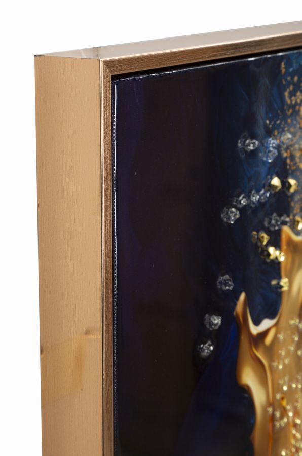 STAMPA SU TELA LACCATA C/CORNICE ANDROMEDA -A- CM 60X4X90