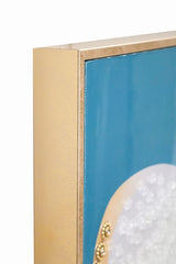 DIPINTO SU TELA LACCATO DORI C/CORNICE -B- CM 62X4X92