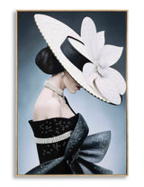 DIPINTO SU TELA LACCATO MARTY C/CORNICE -A- CM 62X4X92