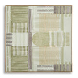 STAMPA DIPINTA SU TELA LIGNES C/CORNICE -A- CM 60X3X60