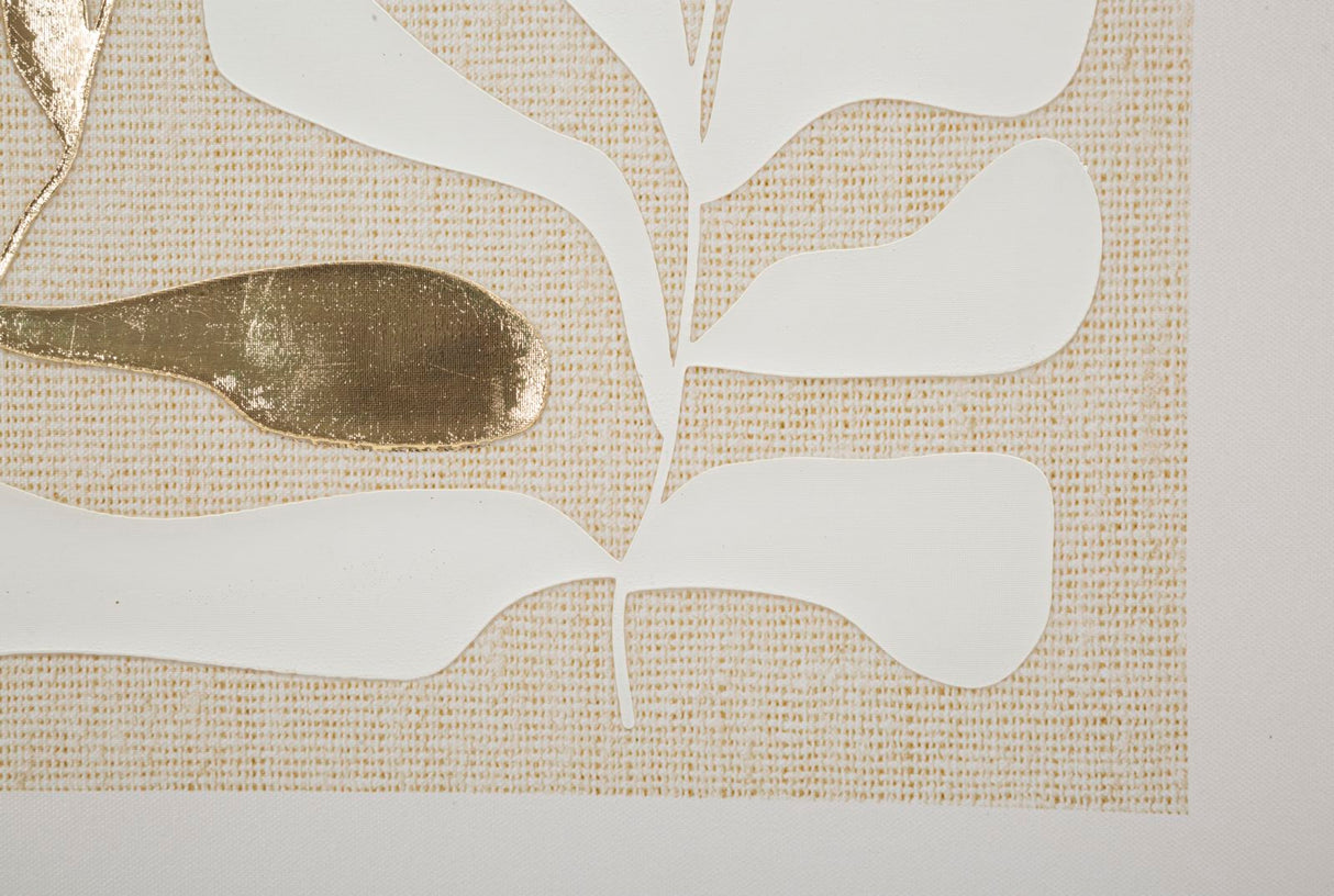 STAMPA DIPINTA SU TELA GOLDY C/CORNICE -A- CM 50X3X70