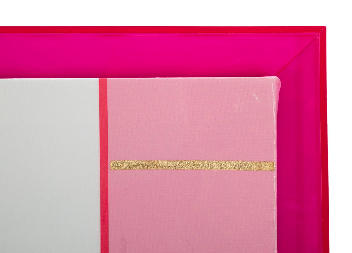 STAMPA SU TELA LACCATTO ACRYLIC C/CORNICE -B- CM 60X3,3X80