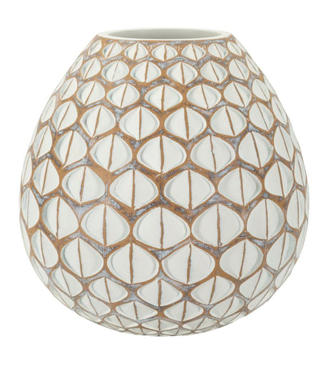 VASO RESINA TIBET CM Ø 27X27