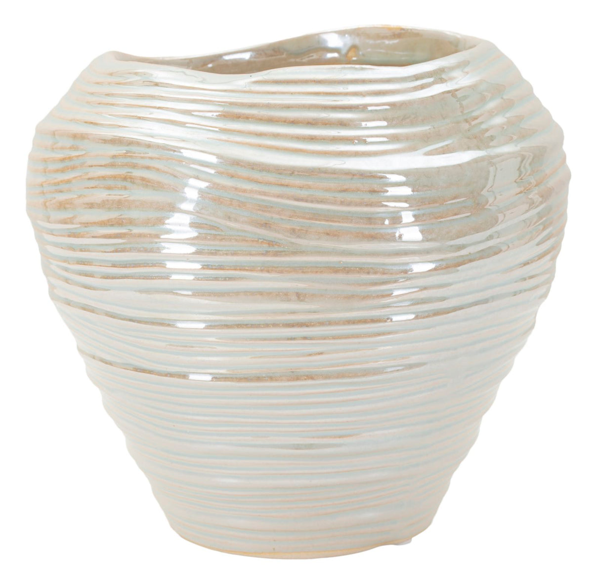 VASO PERLY ROUND CM Ø 22X20