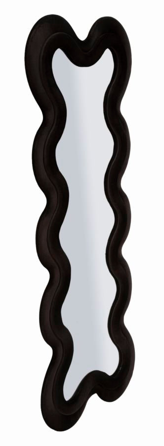 SPECCHIO DA MURO MONICA NERO CM 58X4X160  (MISURA SPECCHIO CM 39X124)