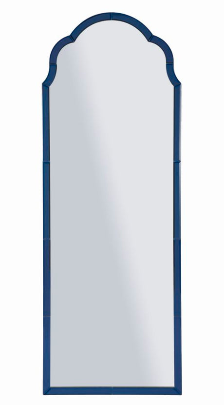 SPECCHIO DA MURO TANGERI BLU CM 55X2X150 (MISURA SPECCHIO CM 49X144)