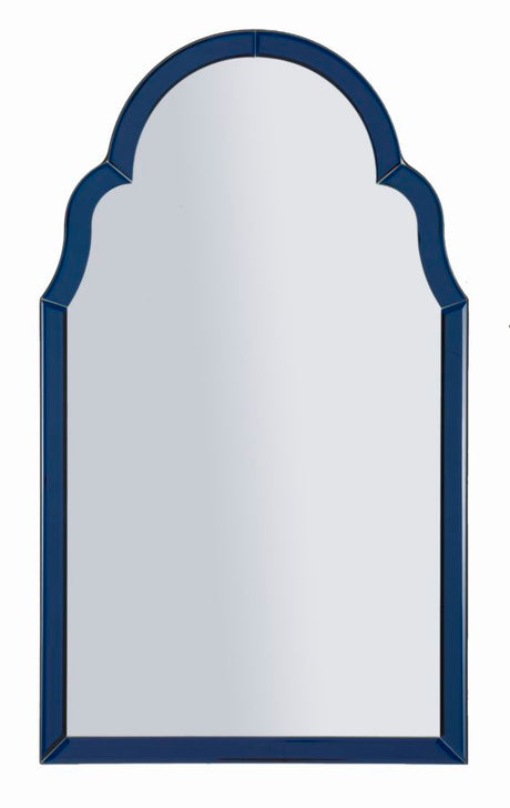 SPECCHIO DA MURO TANGERI BLU CM 47X1X80 (MISURA SPECCHIO CM 41X74)