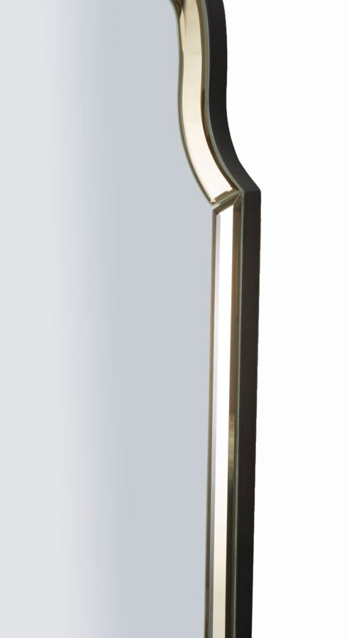 SPECCHIO DA MURO ISTANBUL ORO CM 60X2X150 (MISURA SPECCHIO CM 54X143,5)